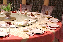 Runde Glasteller für das China Restaurant und privat zu Hause