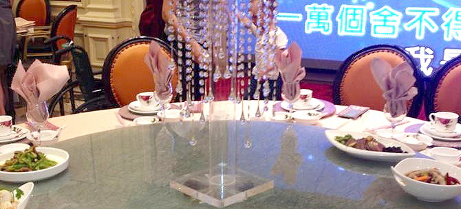 chinesisches Restaurant, Glasdrehteller