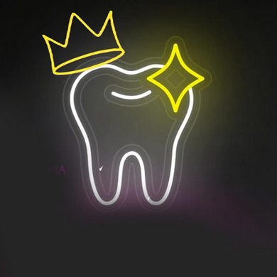 Leuchtzahn günstiges Geschenk zur Praxiseinweihung