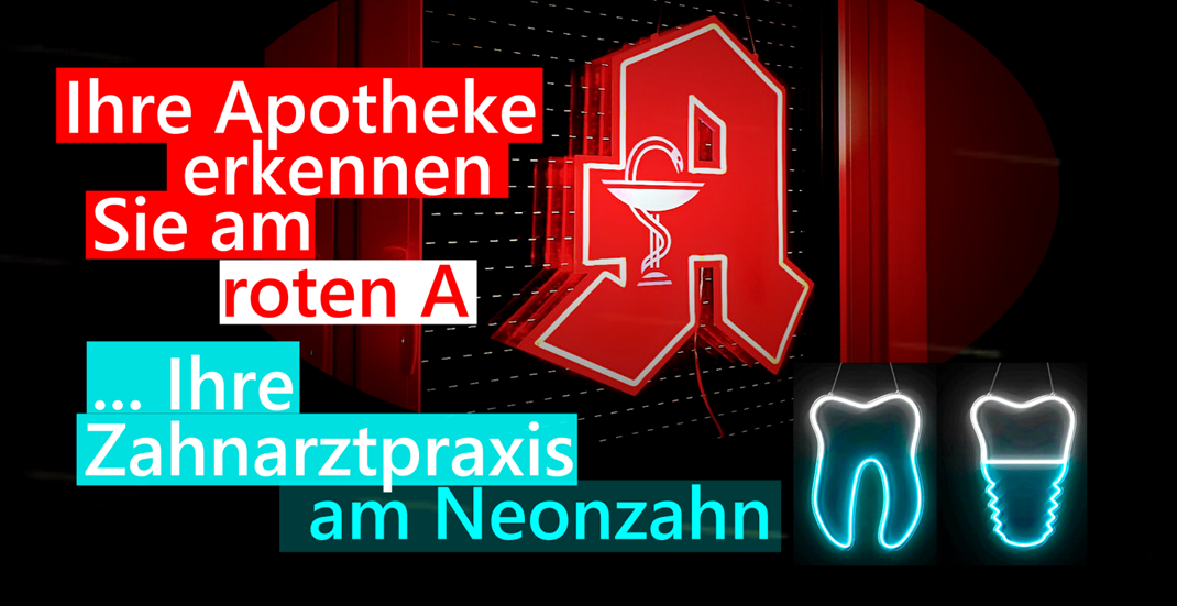 Apothekenlogo LED beleuchtet
