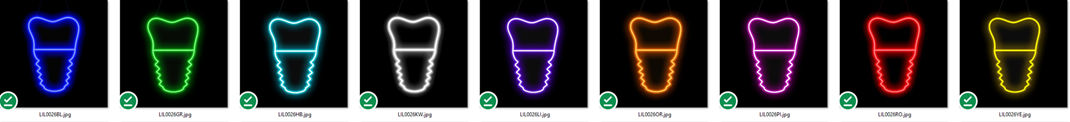 Implantologie Symbol LED Implantat
