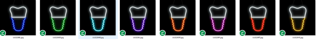 LED Werbung für Oralchirurgie
