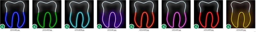 Leuchtzahn XXL großer Zahn