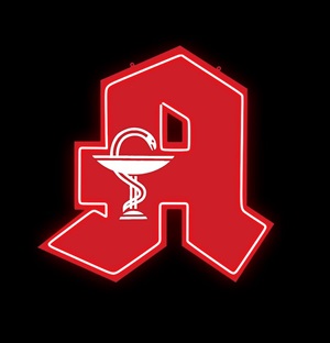 LED Leuchtschild "Apotheken-A"